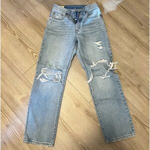 Levi’s 501 90s Jeans Light Indigo Destructed 26x30